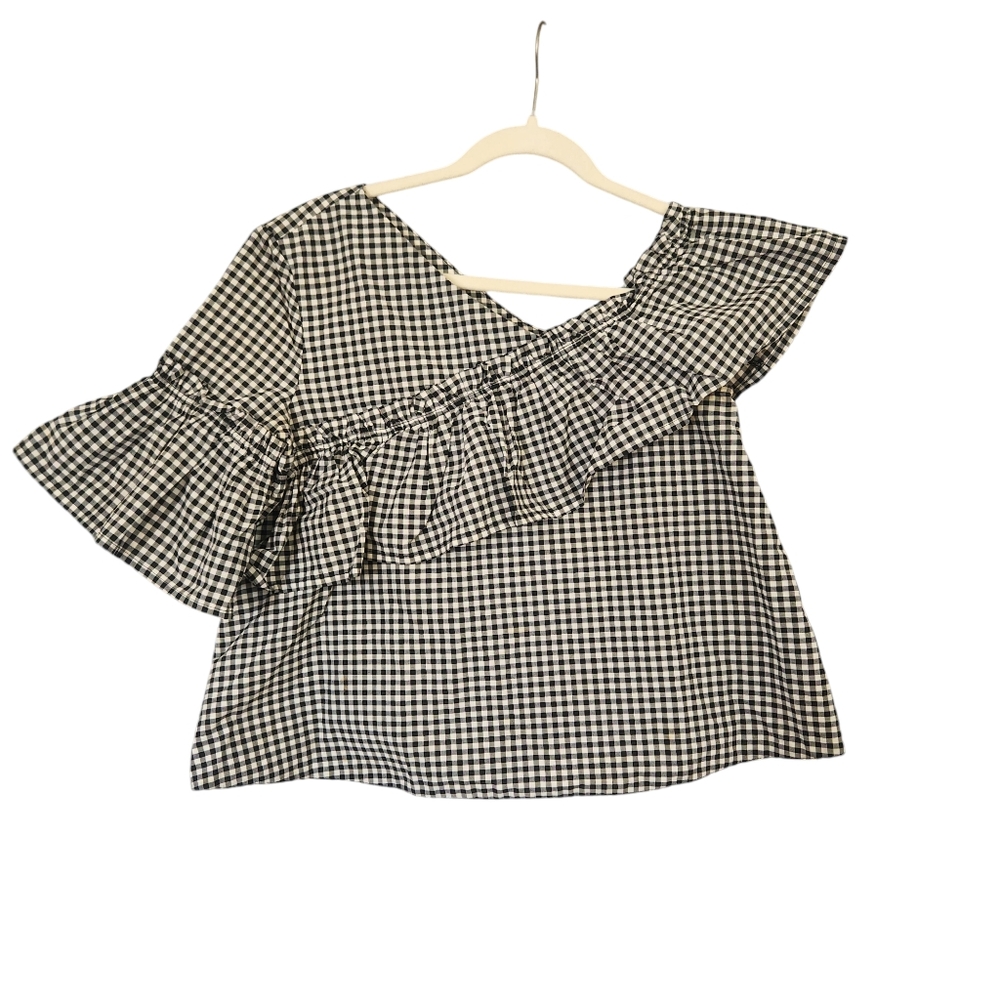 Top Shop Ruffle Top 6 - Picture 3 of 8